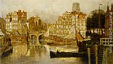 Johannes Christiaan Karel Klinkenberg A view of the Blaak Rotterdam painting